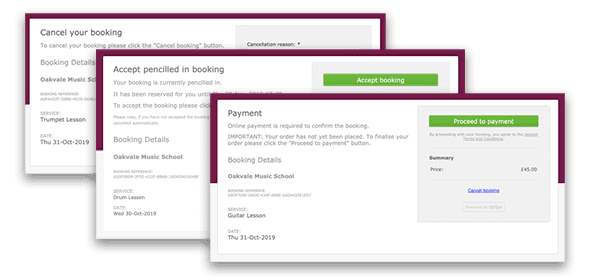 Jezzam - Branded user booking manangement