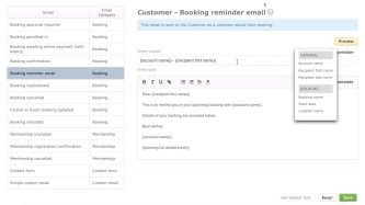 Easily customise your online appointment booking and scheuduling emails